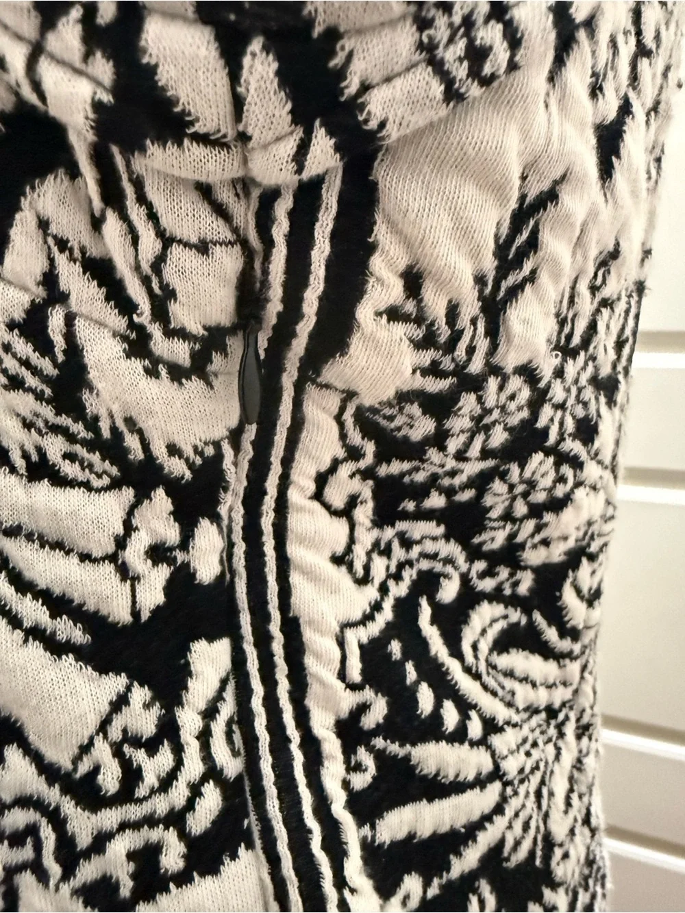 Anthropologie. Jacquard Cut-Out Midi Dress. Black & White. Size Medium.
